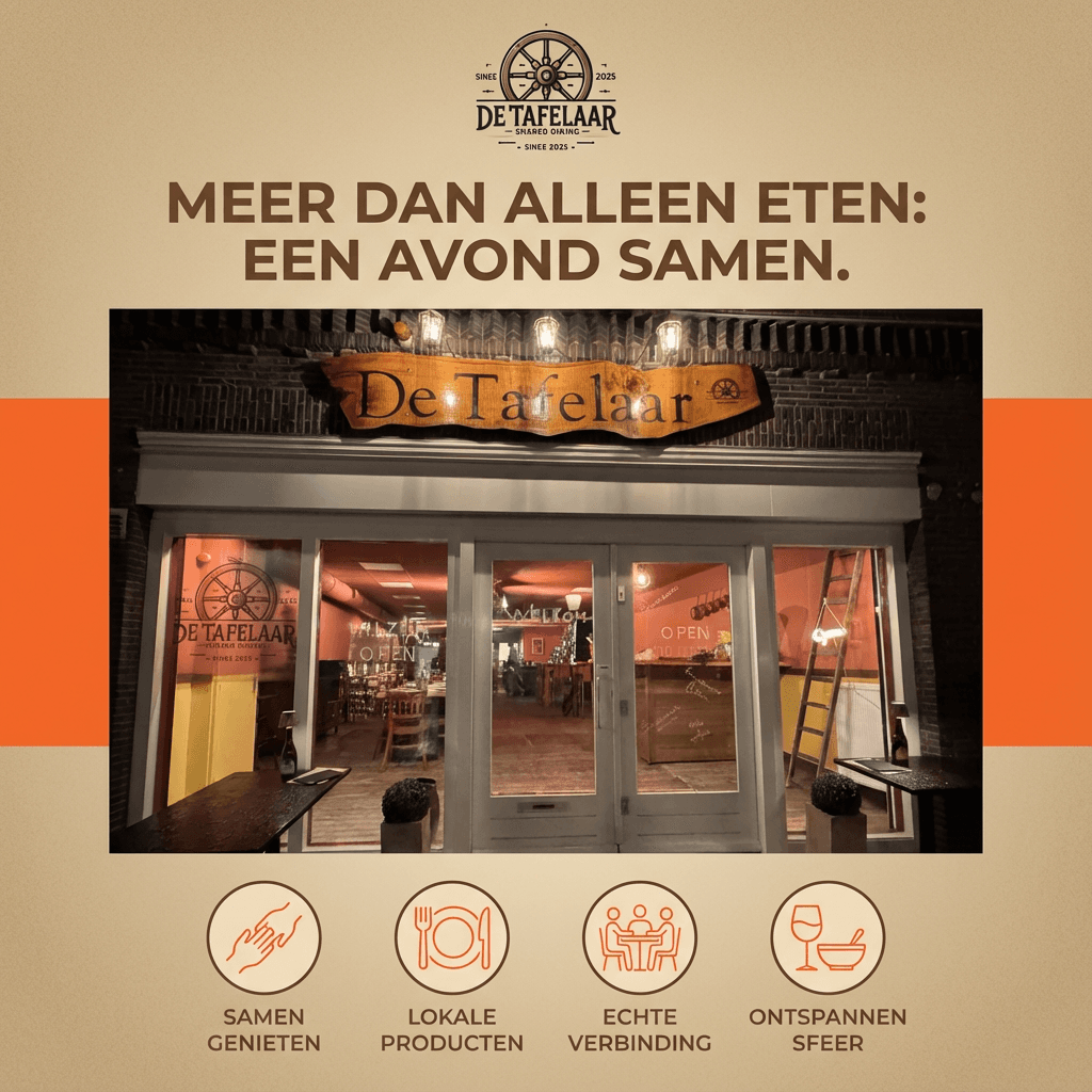 Team van De Tafelaar in het restaurant